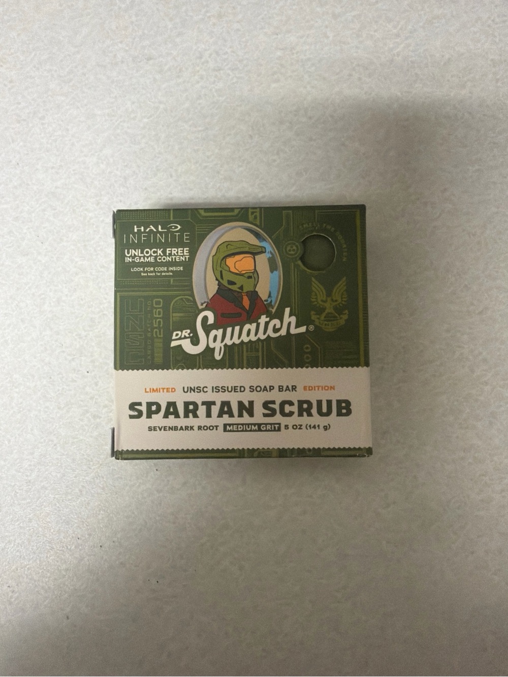 Dr. Squatch Spartan Scrub Men’s Soap Bar - Green
